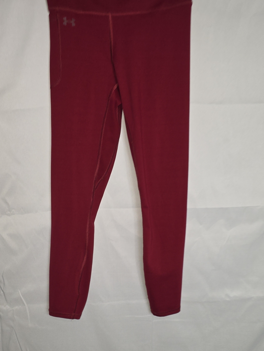 Under Armour Women's Burgundy Performance Leggings Size Small Fitted (W358)